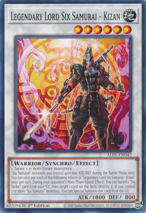 Legendary Lord Six Samurai - Kizan [ALIN-EN042] Common | Gaming Infinity
