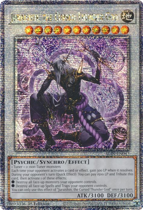 Juraishin, the Cursed Thunder God [ALIN-EN043] Quarter Century Secret Rare | Gaming Infinity