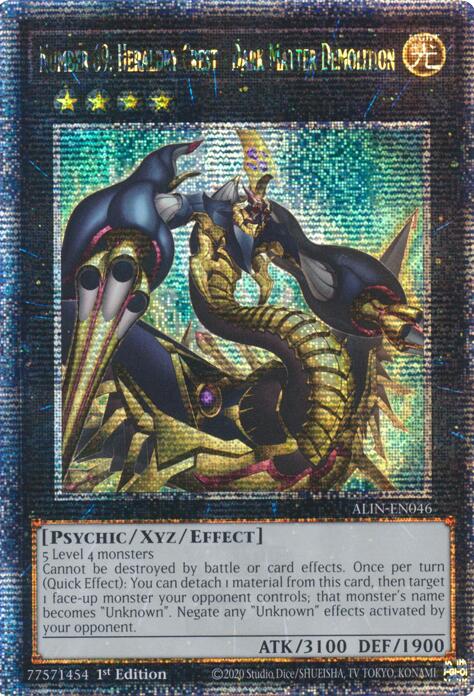 Number 69: Heraldry Crest - Dark Matter Demolition [ALIN-EN046] Quarter Century Secret Rare | Gaming Infinity