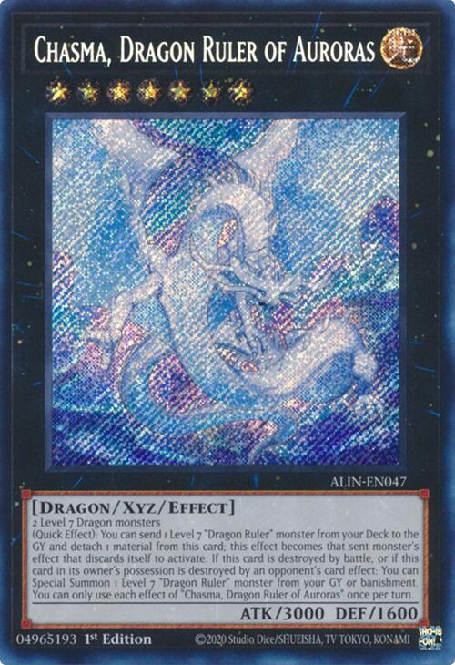 Chasma, Dragon Ruler of Auroras [ALIN-EN047] Secret Rare | Gaming Infinity