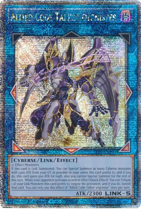 Allied Code Talker @Ignister [ALIN-EN051] Quarter Century Secret Rare | Gaming Infinity