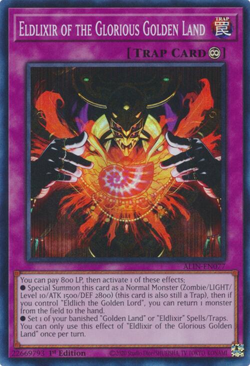 Eldlixir of the Glorious Golden Land [ALIN-EN077] Super Rare | Gaming Infinity