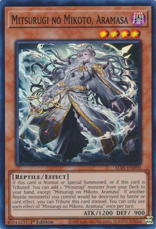 Mitsurugi no Mikoto, Aramasa [ALIN-EN090] Super Rare | Gaming Infinity