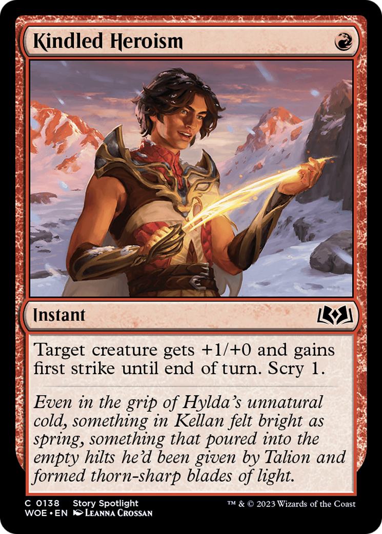 Kindled Heroism [Wilds of Eldraine] | Gaming Infinity