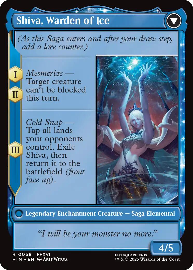 Jill, Shiva's Dominant // Shiva, Warden of Ice [FINAL FANTASY] | Gaming Infinity