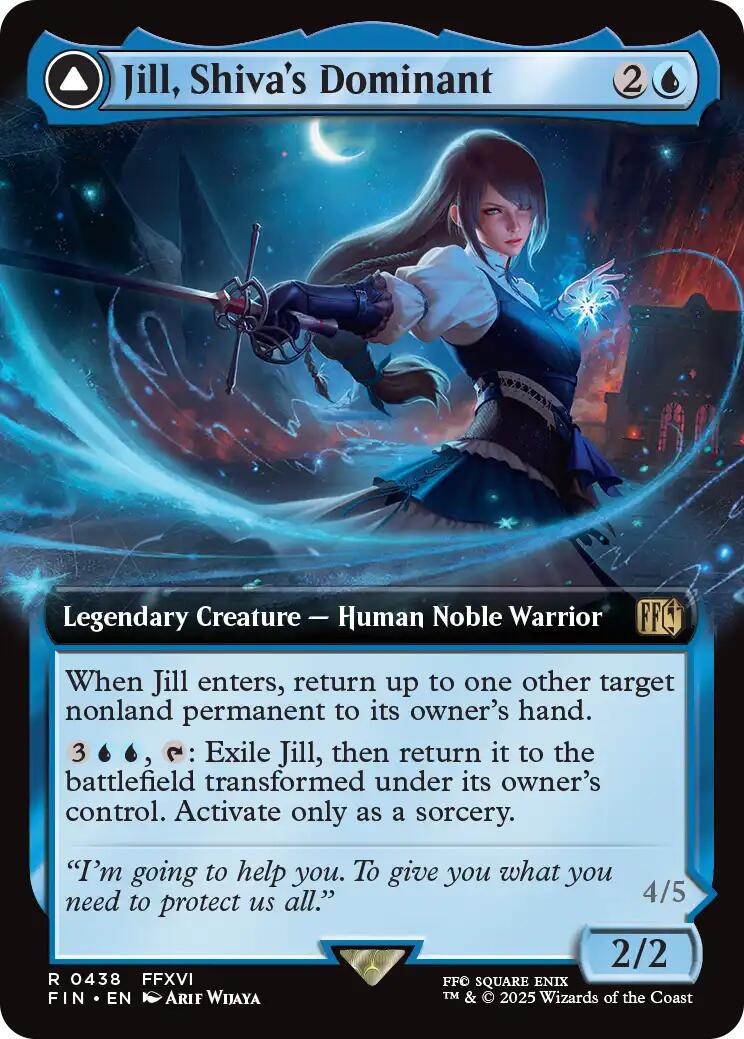 Jill, Shiva's Dominant // Shiva, Warden of Ice (Extended Art) [FINAL FANTASY] | Gaming Infinity