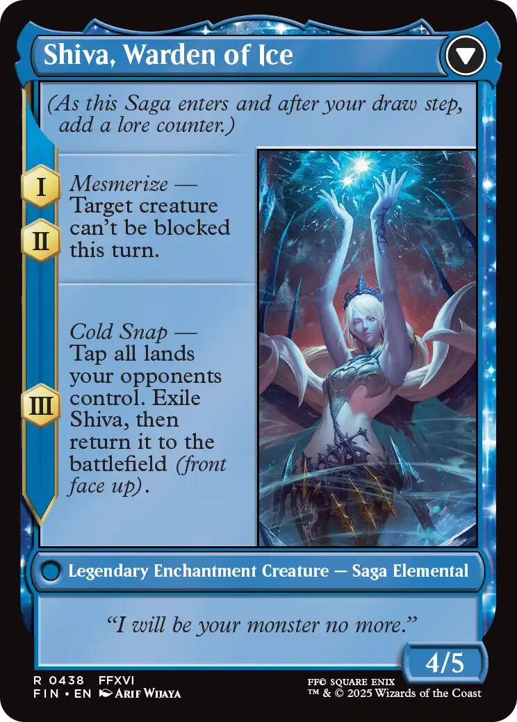 Jill, Shiva's Dominant // Shiva, Warden of Ice (Extended Art) [FINAL FANTASY] | Gaming Infinity