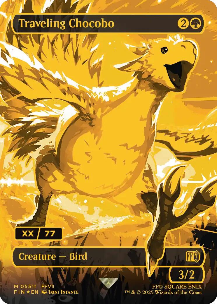 Traveling Chocobo (Borderless) (Serial Numbered) [FINAL FANTASY] | Gaming Infinity