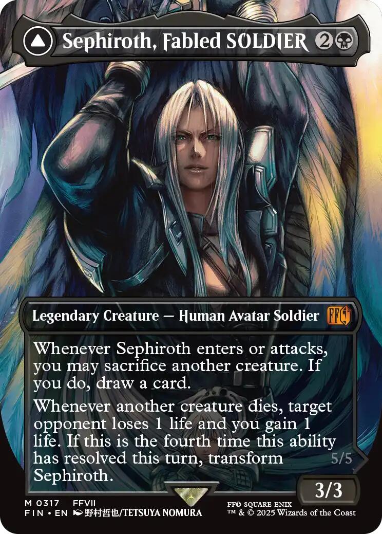 Sephiroth, Fabled SOLDIER // Sephiroth, One-Winged Angel (Borderless) (0317) [FINAL FANTASY] | Gaming Infinity
