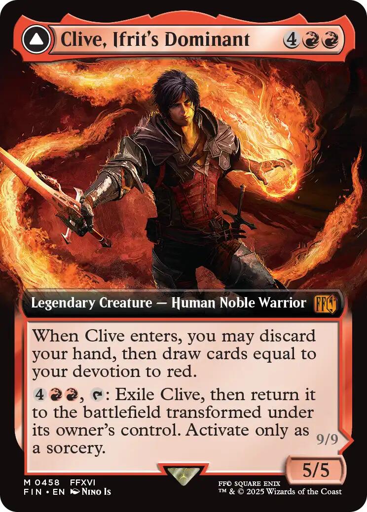 Clive, Ifrit's Dominant // Ifrit, Warden of Inferno (Extended Art) [FINAL FANTASY] | Gaming Infinity