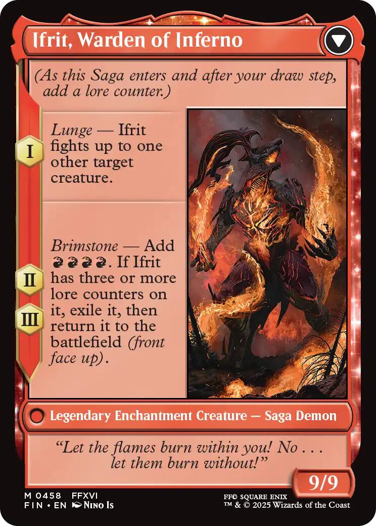 Clive, Ifrit's Dominant // Ifrit, Warden of Inferno (Extended Art) [FINAL FANTASY] | Gaming Infinity