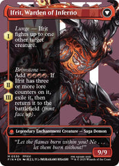 Clive, Ifrit's Dominant // Ifrit, Warden of Inferno (Borderless) (Surge Foil) [FINAL FANTASY] | Gaming Infinity