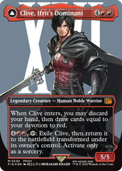Clive, Ifrit's Dominant // Ifrit, Warden of Inferno (Borderless) (Surge Foil) [FINAL FANTASY] | Gaming Infinity