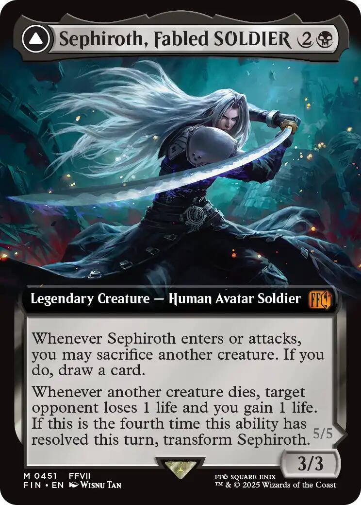 Sephiroth, Fabled SOLDIER // Sephiroth, One-Winged Angel (Extended Art) [FINAL FANTASY] | Gaming Infinity