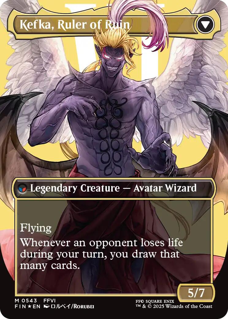 Kefka, Court Mage // Kefka, Ruler of Ruin (Borderless) (Surge Foil) [FINAL FANTASY] | Gaming Infinity