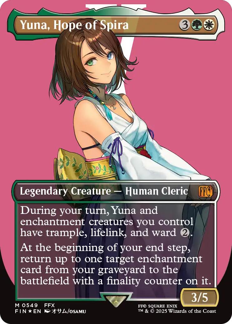 Yuna, Hope of Spira (Borderless) (Surge Foil) [FINAL FANTASY] | Gaming Infinity