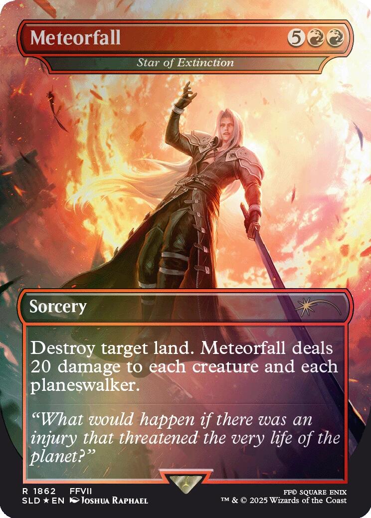 Meteorfall - Star of Extinction (Rainbow Foil) [Secret Lair Drop Series] | Gaming Infinity