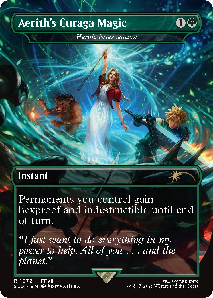 Aerith's Curaga Magic - Heroic Intervention [Secret Lair Drop Series] | Gaming Infinity