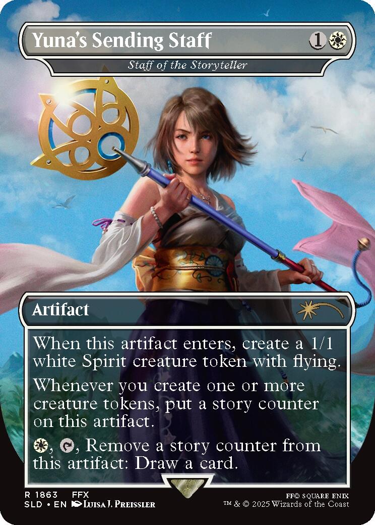 Yuna's Sending Staff - Staff of the Storyteller [Secret Lair Drop Series] | Gaming Infinity