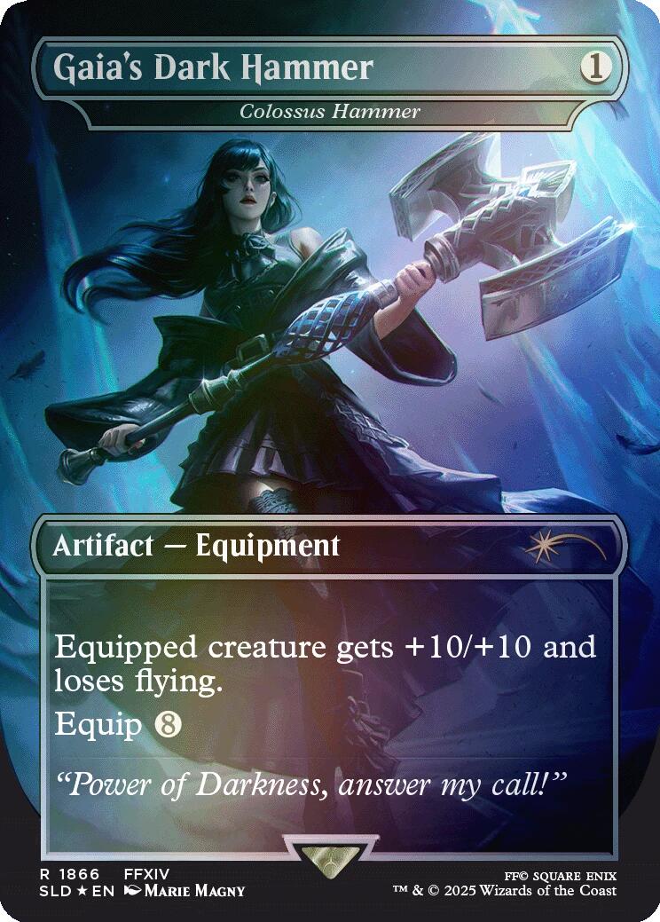 Gaia's Dark Hammer - Colossus Hammer (Rainbow Foil) [Secret Lair Drop Series] | Gaming Infinity