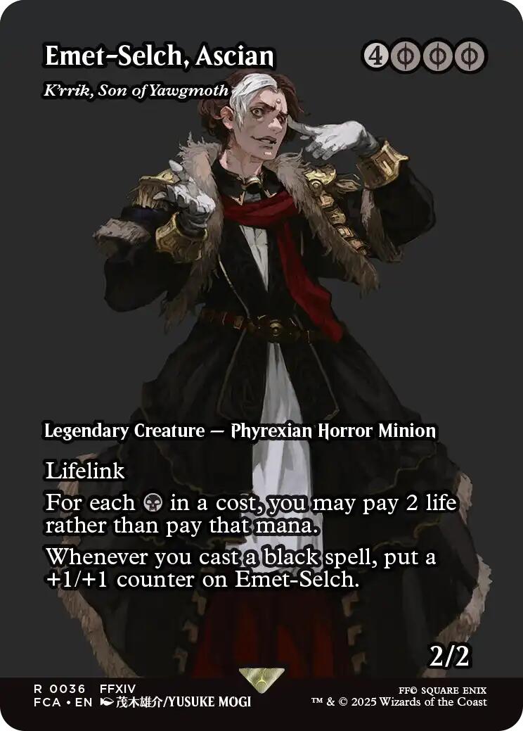 Emet-Selch, Ascian - K'rrik, Son of Yawgmoth (Showcase) [FINAL FANTASY : Through the Ages] | Gaming Infinity