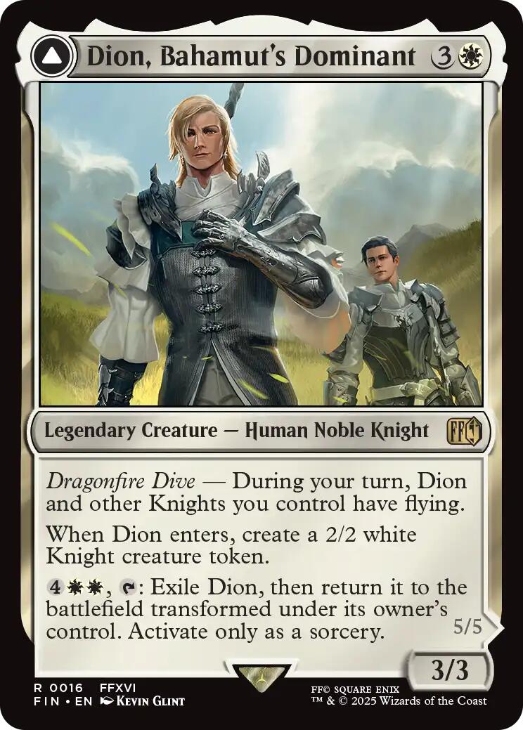 Dion, Bahamut's Dominant // Bahamut, Warden of Light [FINAL FANTASY] | Gaming Infinity