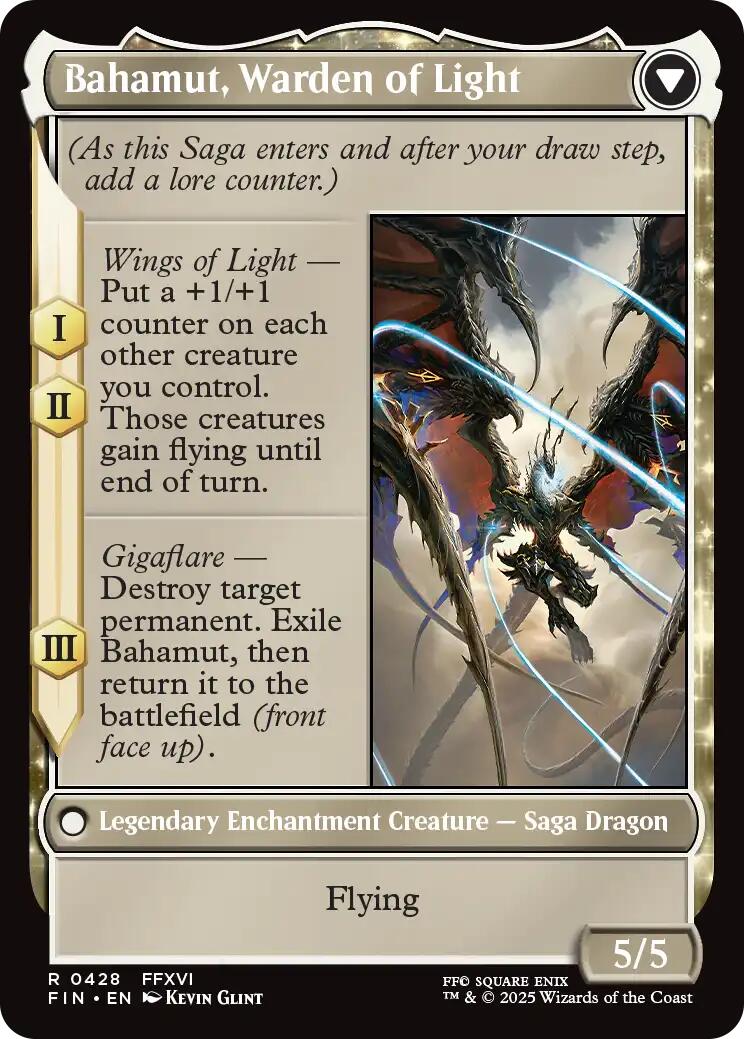 Dion, Bahamut's Dominant // Bahamut, Warden of Light (Extended Art) [FINAL FANTASY] | Gaming Infinity
