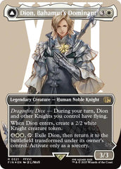 Dion, Bahamut's Dominant // Bahamut, Warden of Light (Borderless) (Surge Foil) [FINAL FANTASY] | Gaming Infinity