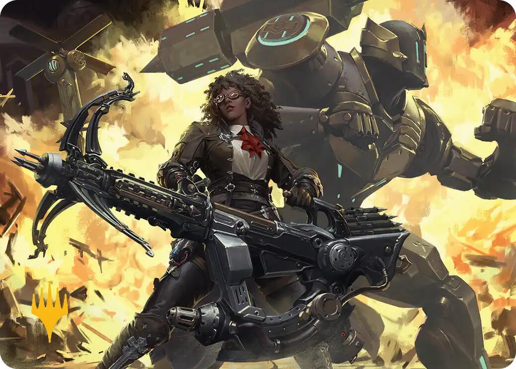 Machinist's Arsenal Art Card (Gold-Stamped Planeswalker Symbol) [FINAL FANTASY Art Series] | Gaming Infinity