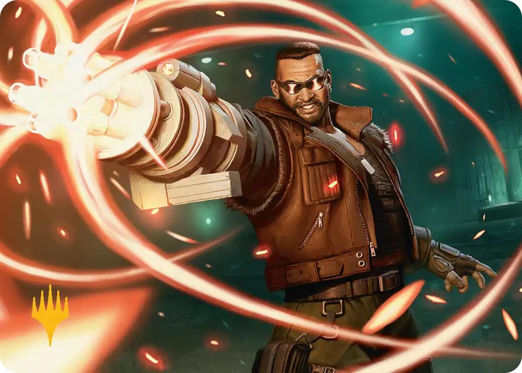 Barret Wallace Art Card (Gold-Stamped Planeswalker Symbol) [FINAL FANTASY Art Series] | Gaming Infinity
