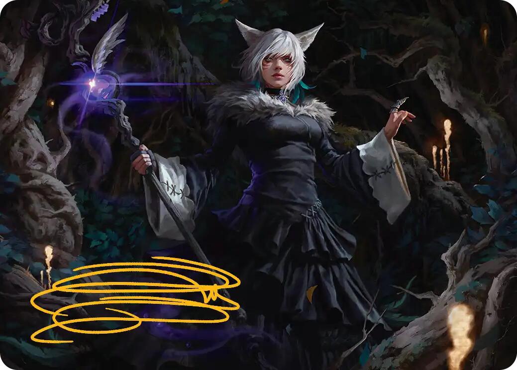 Y'shtola, Night's Blessed Art Card (21) (Gold-Stamped Signature) [FINAL FANTASY Art Series] | Gaming Infinity