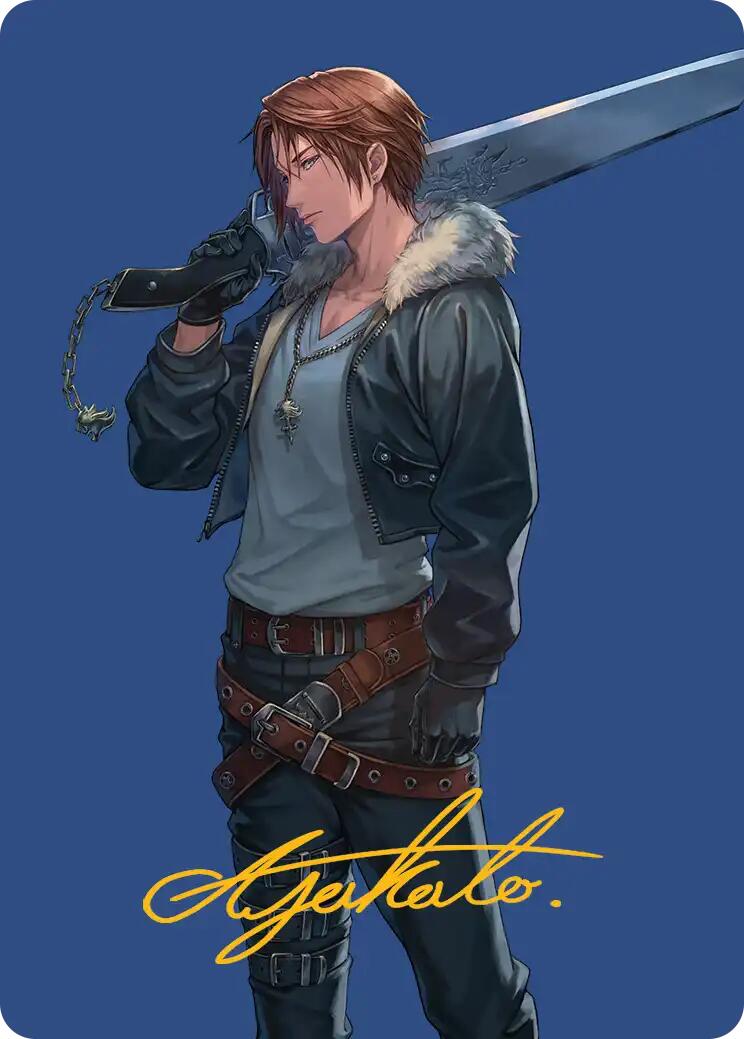 Squall, SeeD Mercenary Art Card (Gold-Stamped Signature) [FINAL FANTASY Art Series] | Gaming Infinity