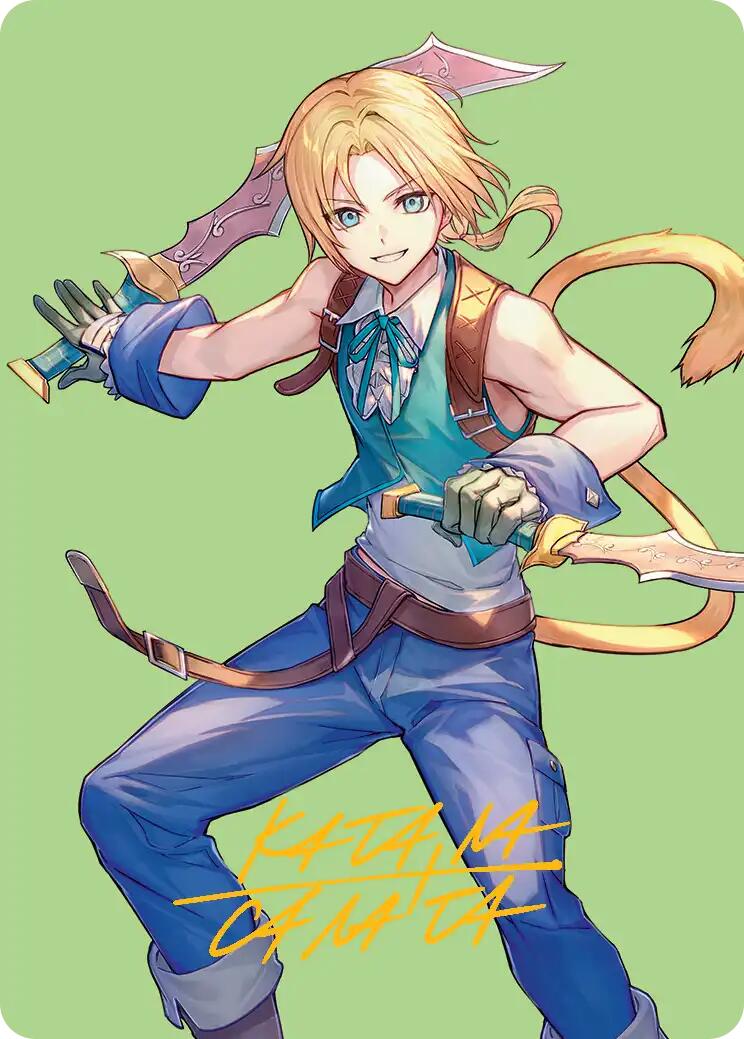 Zidane, Tantalus Thief Art Card (Gold-Stamped Signature) [FINAL FANTASY Art Series] | Gaming Infinity