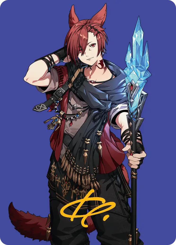 G'raha Tia, Scion Reborn Art Card (51) (Gold-Stamped Signature) [FINAL FANTASY Art Series] | Gaming Infinity