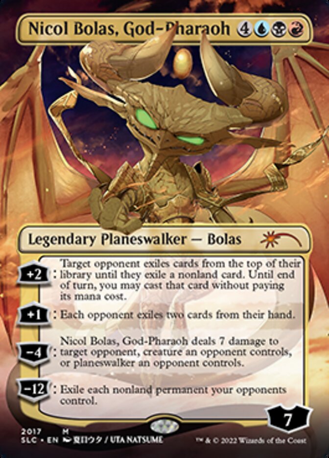 Nicol Bolas, God-Pharaoh (Borderless) [Secret Lair Countdown Kit] | Gaming Infinity