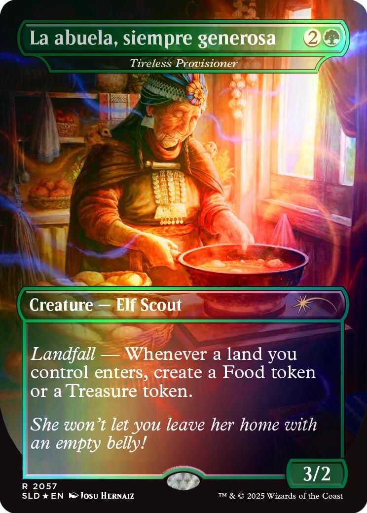 La abuela, siempre generosa - Tireless Provisioner (Rainbow Foil) [Secret Lair Drop Series] | Gaming Infinity