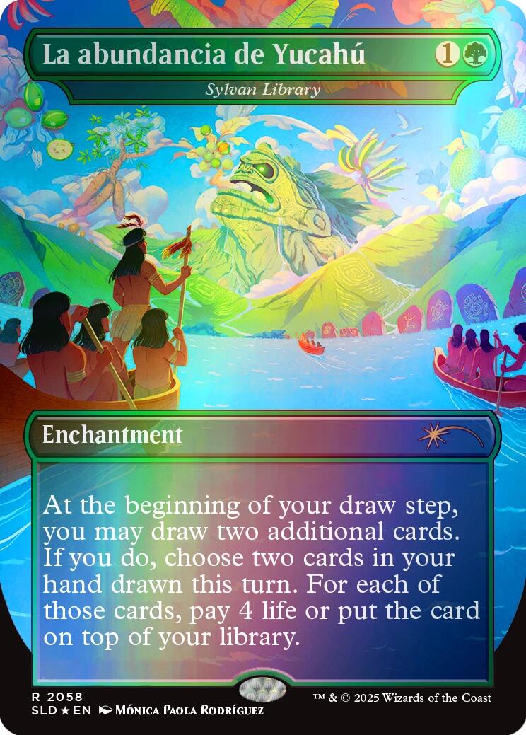La abundancia de Yucahu - Sylvan Library (Rainbow Foil) [Secret Lair Drop Series] | Gaming Infinity