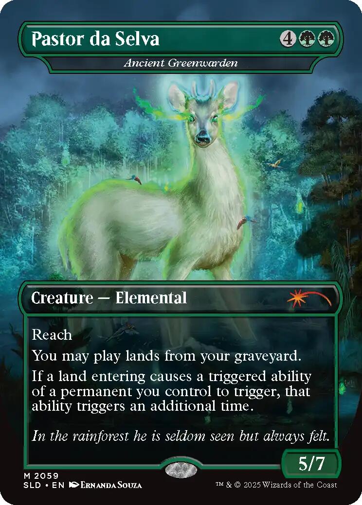 Pastor da Selva - Ancient Greenwarden [Secret Lair Drop Series] | Gaming Infinity