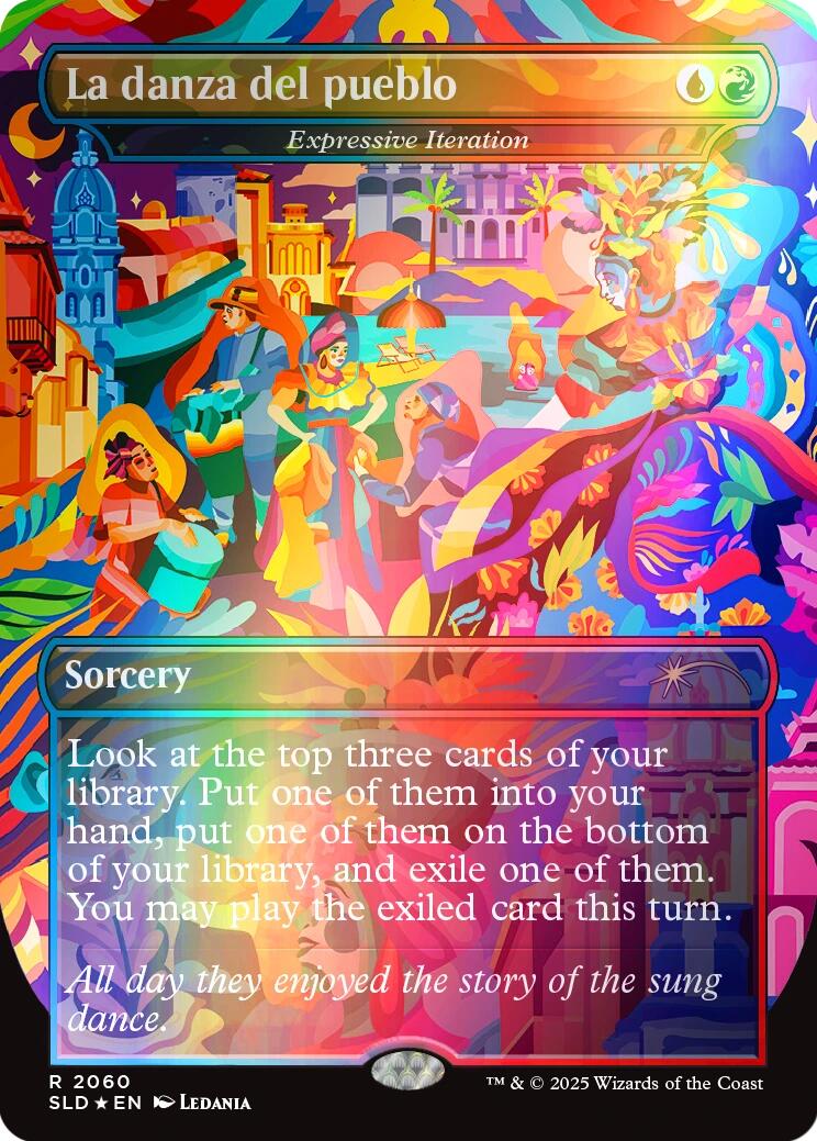 La danza del pueblo - Expressive Iteration (Rainbow Foil) [Secret Lair Drop Series] | Gaming Infinity