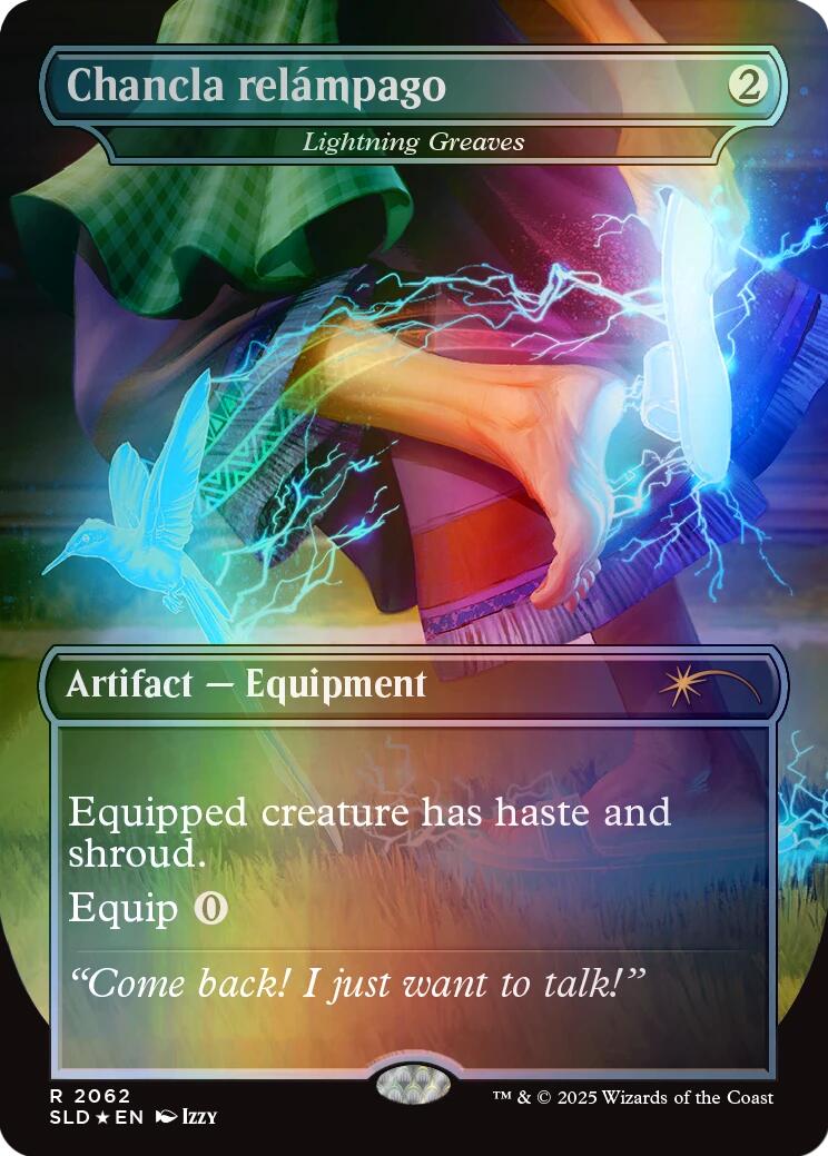 Chancla relampago - Lightning Greaves (Rainbow Foil) [Secret Lair Drop Series] | Gaming Infinity