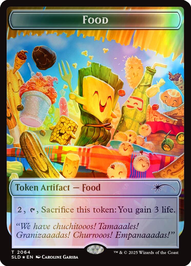 Food Token (2064) (Rainbow Foil) [Secret Lair Drop Series] | Gaming Infinity