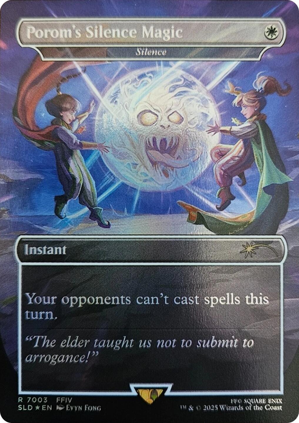 Porom's Silence Magic - Silence (Rainbow Foil) [Secret Lair Drop Series] | Gaming Infinity