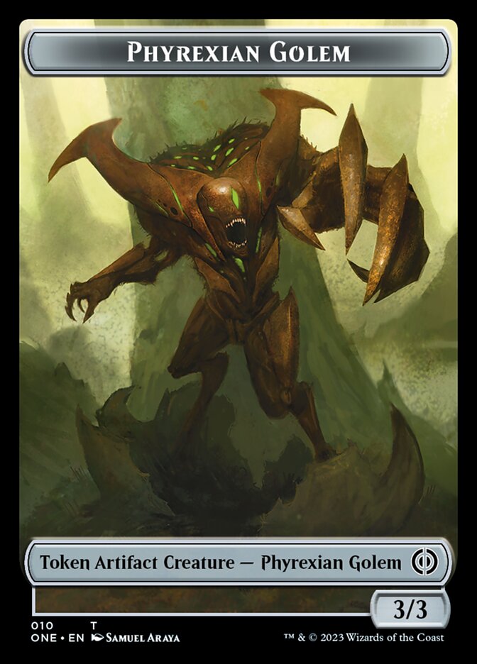 Phyrexian Golem Token [Phyrexia: All Will Be One Tokens] | Gaming Infinity