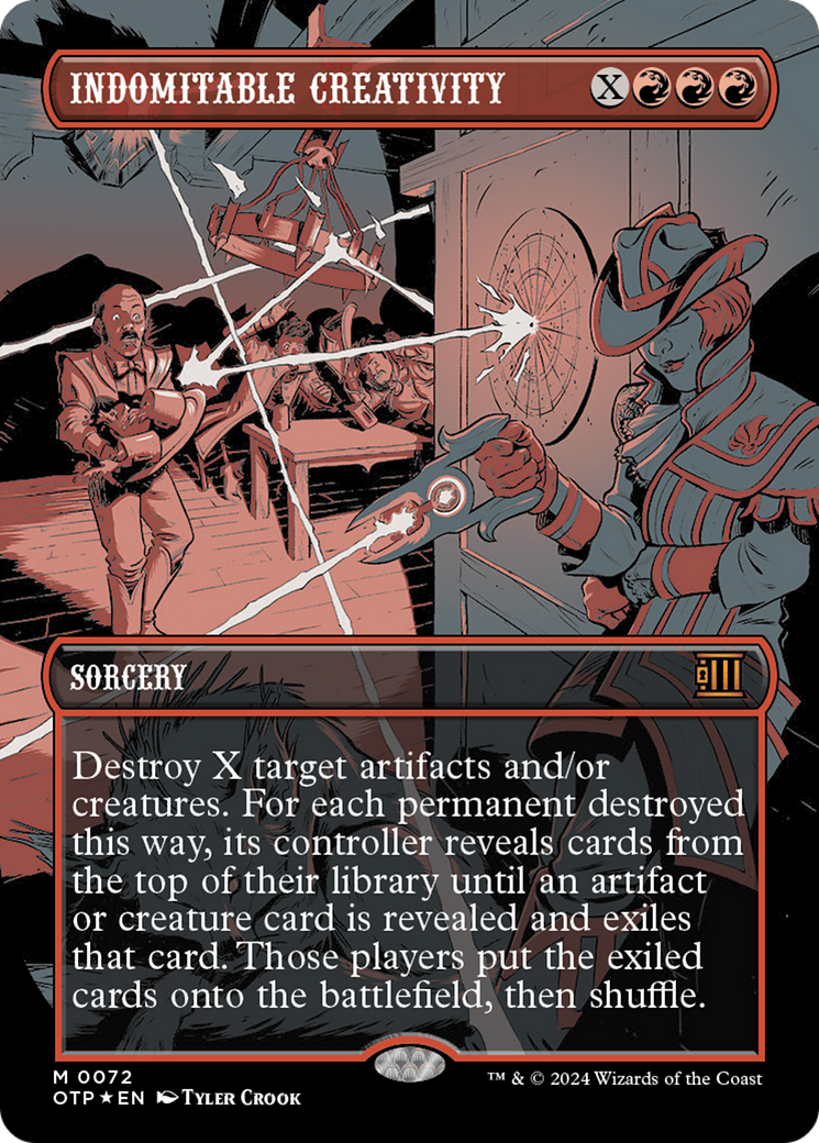 Indomitable Creativity (Textured Foil) [Outlaws of Thunder Junction: Breaking News] | Gaming Infinity
