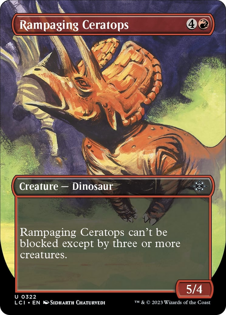 Rampaging Ceratops (Borderless) [The Lost Caverns of Ixalan] | Gaming Infinity