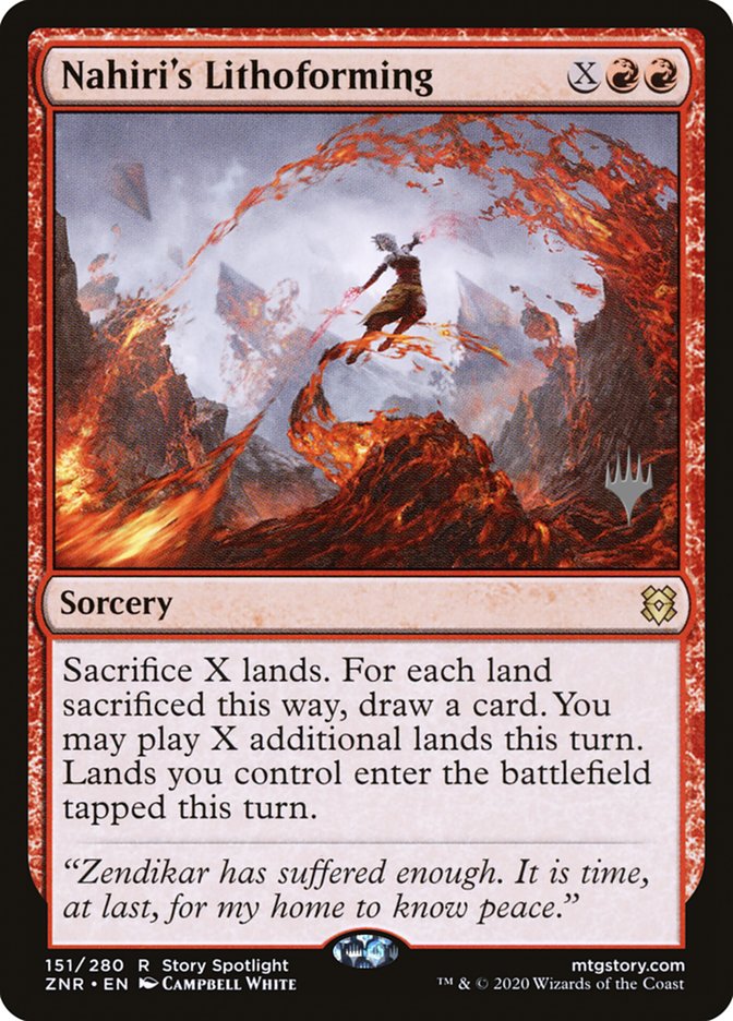 Nahiri's Lithoforming (Promo Pack) [Zendikar Rising Promos] | Gaming Infinity