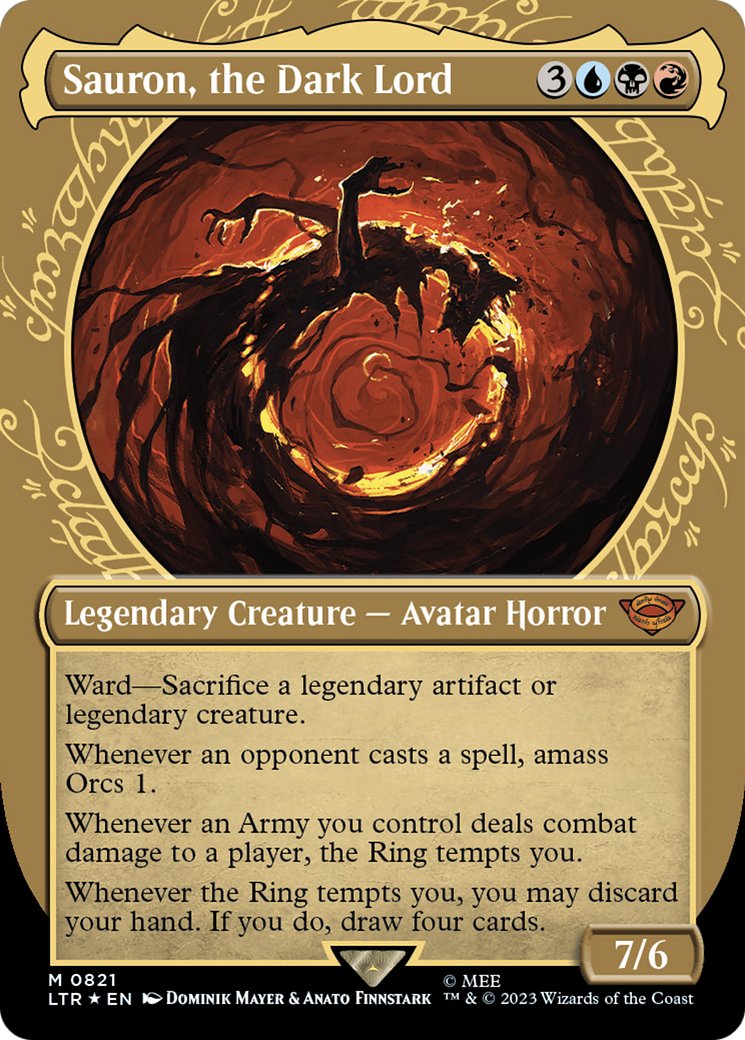 Sauron, the Dark Lord (Showcase) (Surge Foil) [The Lord of the Rings: Tales of Middle-Earth] | Gaming Infinity