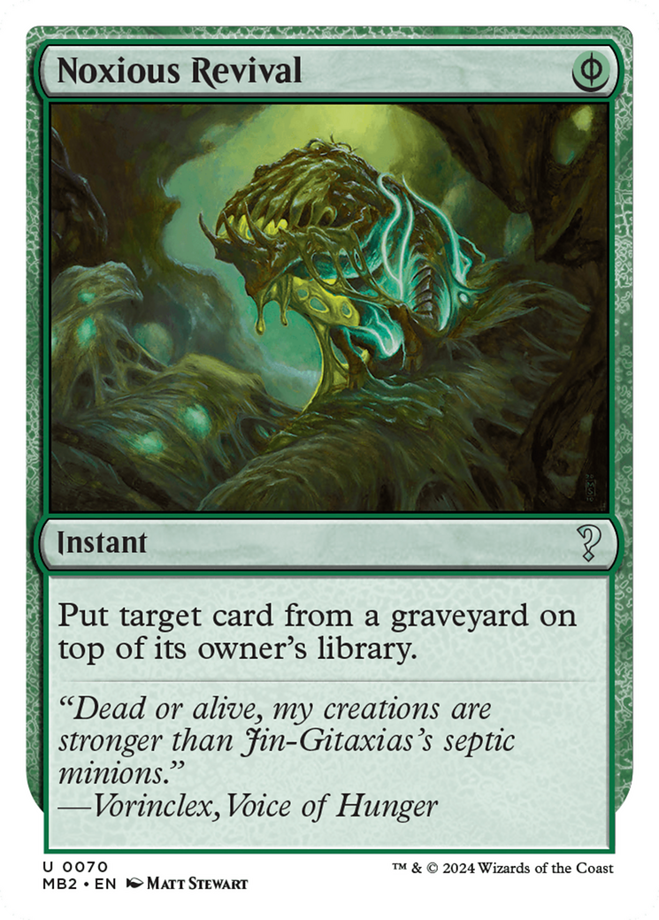 Noxious Revival (White Border) [Mystery Booster 2] | Gaming Infinity