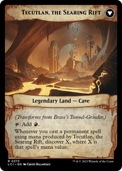 Brass's Tunnel-Grinder // Tecutlan, The Searing Rift (Extended Art) [The Lost Caverns of Ixalan] | Gaming Infinity