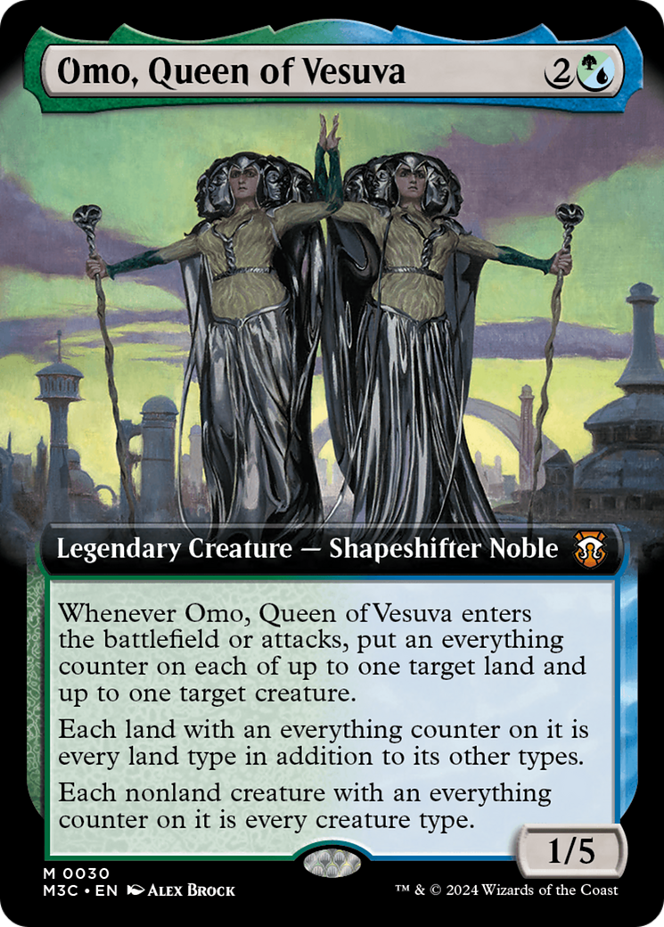 Omo, Queen of Vesuva (Extended Art) [Modern Horizons 3 Commander] | Gaming Infinity